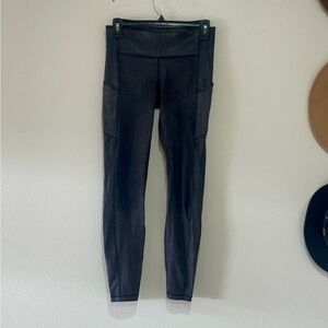 lululemon athletica black speckled Women's Leggings